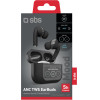 SBS Wireless Earphones Tws With Lcd & Anc Black - (EEARTWSMOODBTK)