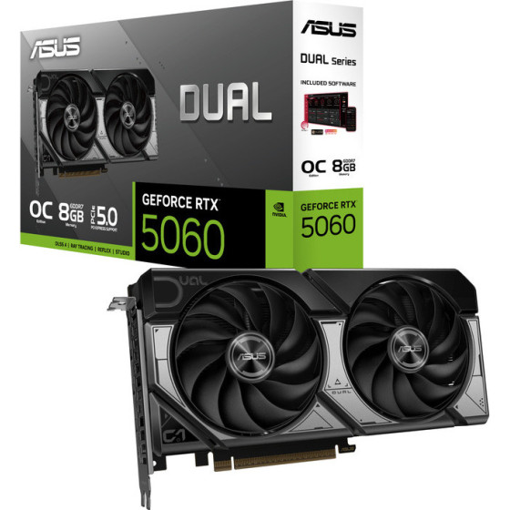 Asus Vga DUAL-RTX5060-O8G, 8GB, GDDR7 - (90YV0N12-M0NA00)