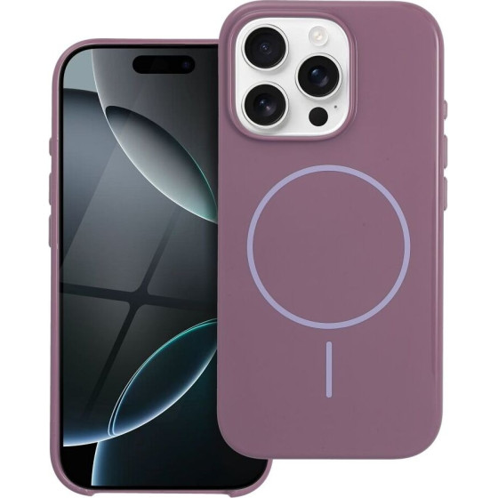 Glossy Mag Cover Compatible With Magsafe For Iphone 17 Purple OEM