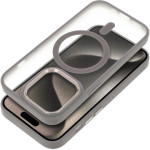 Matte Mag Cover Case Compatible With Magsafe For Iphone 17 Pro Max Titanium OEM
