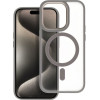 Matte Mag Cover Case Compatible With Magsafe For Iphone 17 Pro Max Titanium OEM