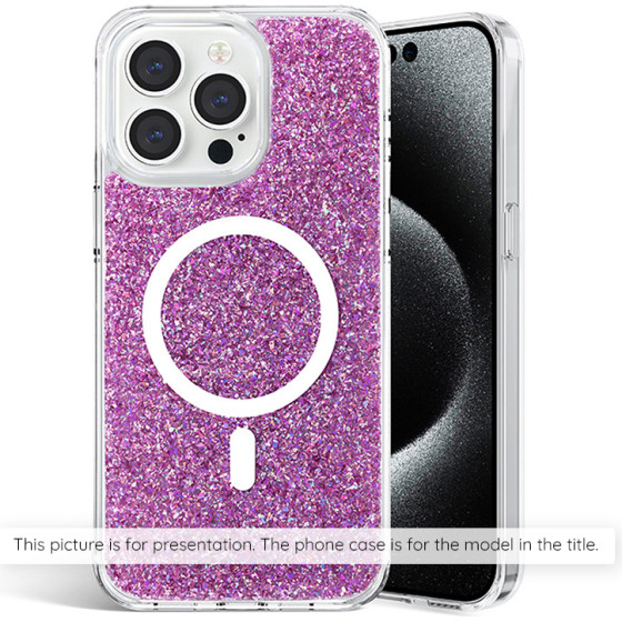 Techsuit - Sparkly Glitter - Samsung Galaxy S25 - Magenta