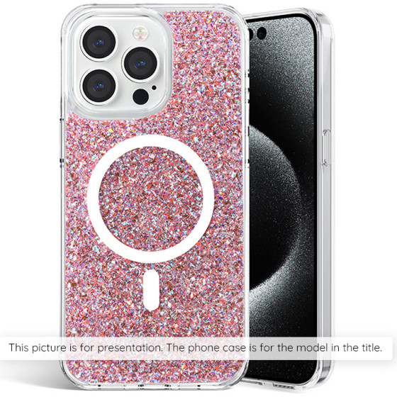 Techsuit - Sparkly Glitter - Samsung Galaxy S25 Plus - Pink
