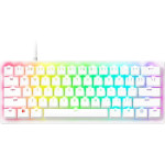Razer Huntsman V3 Pro Mini White Analog - 60% Optical Gaming Keyboard - Rapid Trigger - Us Layout - (RZ03-04991700-R3M1)