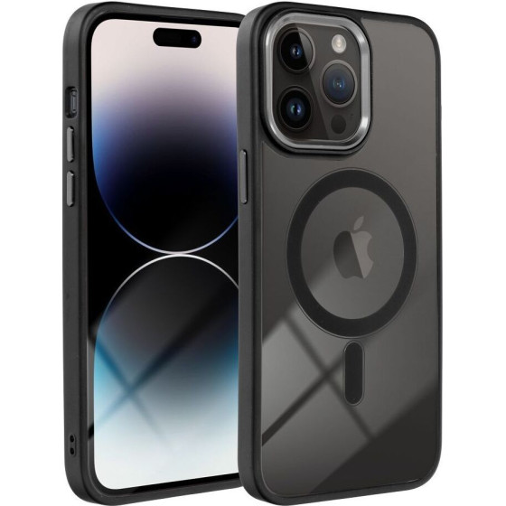 Color Edge Mag Cover Case Compatible With Magsafe For Iphone 17 Pro Max black