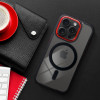 Color Edge Mag Cover Case Compatible With Magsafe For Iphone 17 Pro Max Black red