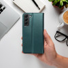 Smart Magneto Book Case For Oppo Reno A5 Pro 5G Dark green