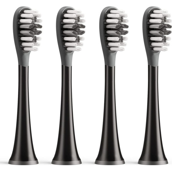 Bitvae - Toothbrush Heads (GCS22) - Gum Care, for S2S3, x4 - Black