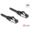 DeLock ������� ������� Cat 8.1 S/FTP, copper, 2000MHz, 0.25m, ����� - (80566)