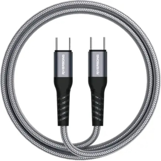 Riversong Cable Type-C To Type-C 100W Hercules C6 1.2m Gray - (CT50)
