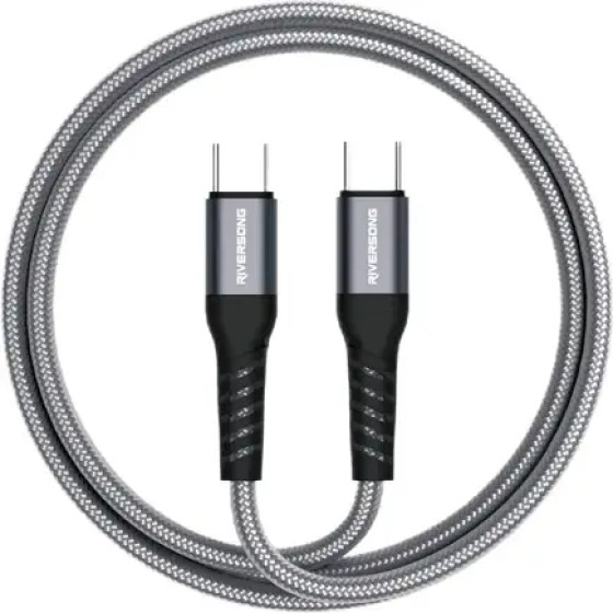 Riversong Cable Type-C To Type-C 100W Hercules C6 2m Gray - (CT51)