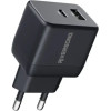 Riversong Travel Adapter Powerkub G20 Pro Dual Usb Black - (AD117)