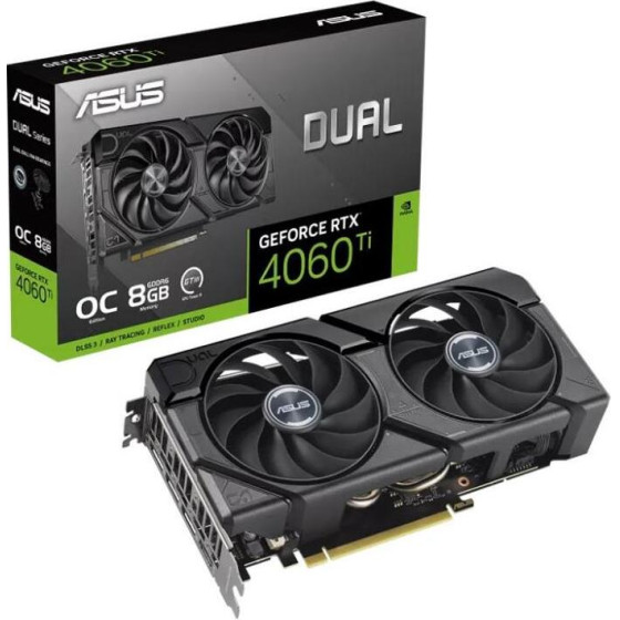 Asus Dual -RTX4060TI-O8G-Evo Nvidia Geforce Rtx 4060 Ti 8 Gb GDDR6 - (90YV0J49-M0NA00)