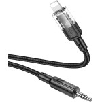 Hoco Cable Aux Audio Jack 3,5mm To Lightninng 8-Pin UPA27 1,2m black