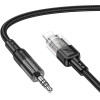 Hoco Cable Aux Audio Jack 3,5mm To Lightninng 8-Pin UPA27 1,2m black