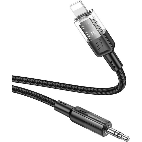 Hoco Cable Aux Audio Jack 3,5mm To Lightninng 8-Pin UPA27 1,2m black