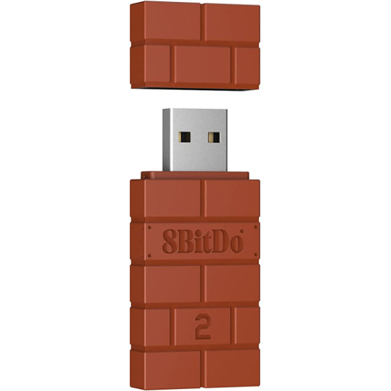 8BItdo Wireless Usb Adapter 2 83DC (Windows/macOS/PS5/Switch/Android TV/Rapsberry/Xbox One/Xbox Series S/Xbox Series X) - Brown - (03703)