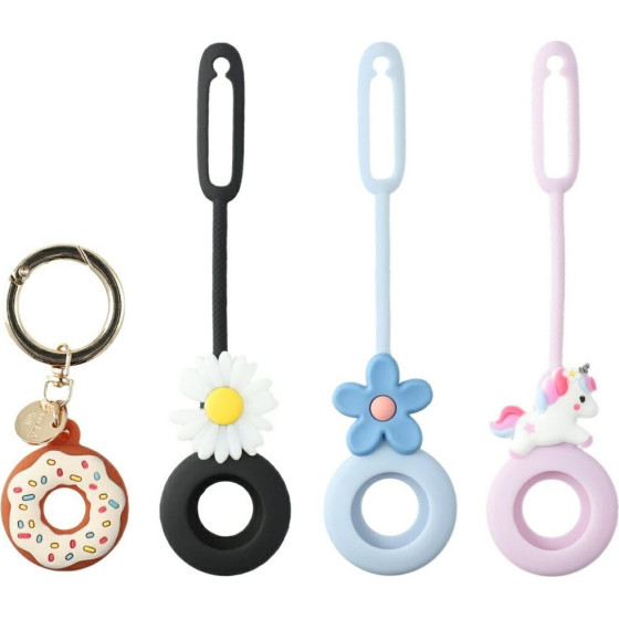 4sMarts Case Set Omega Silicone 4 Pcs For Airtag Multicolour - (541495)