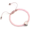 Carat Shop Barbie - Pink Bead Friendship Bracelet With Heart Shaped Bead (BMFB0007)