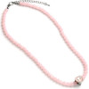 Carat Shop Barbie - Pink Bead Necklace With Heart Shaped Bead Charm (BMN00006)