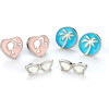 Carat Shop Barbie - Set Of Three Earring Studs (BMES0011)