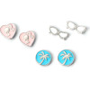 Carat Shop Barbie - Set Of Three Earring Studs (BMES0011)