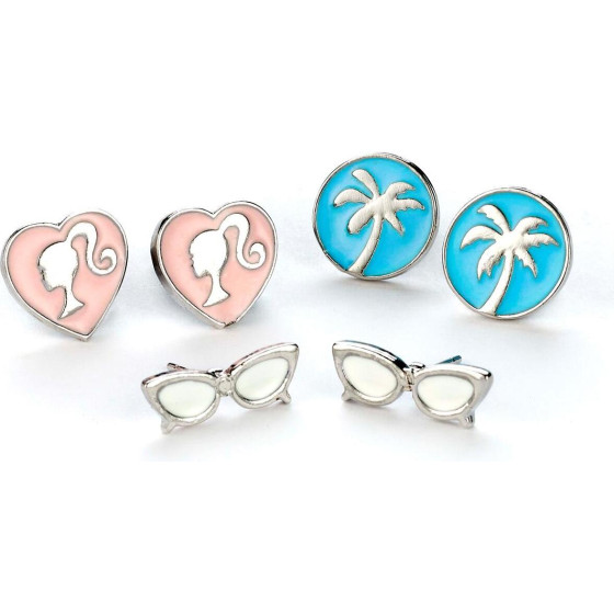 Carat Shop Barbie - Set Of Three Earring Studs (BMES0011)