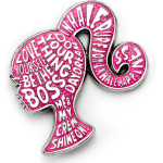 Carat Shop Barbie - Sparkly Silhouette Enamel Pin Badge (BMPB0002)