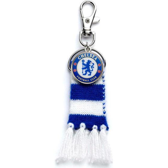 Carat Shop Chelsea Fc - Blue Stripe Scarf And Logo Backpack Hanger (CFCBH002)