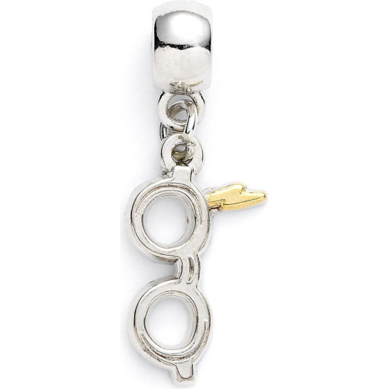 Carat Shop Harry Potter - Lightning Bolt With Glasses Slider Charm Silver (HP0176)