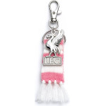 Carat Shop Liverpool Fc - Pink Stripe Scarf & Liverbird Backpack Hanger (LFCBH003)