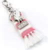 Carat Shop Liverpool Fc - Pink Stripe Scarf & Liverbird Backpack Hanger (LFCBH003)