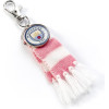 Carat Shop Manchester City Fc - Pink Scarf And Logo Charm Backpack Hanger (MCBH0003)