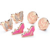Carat Shop Wicked - Glinda Butterfly, G And Shoe Stud Earring Set (WKSE0001)