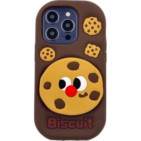 3DCase Etui Case 3D Biscuit With Stand Iphone 16 PRO
