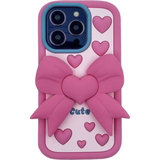 3DCase Etui Case 3D Cute Bow Iphone 16