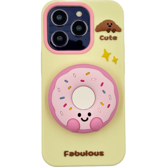 3DCase Etui Case 3D Donat With Stand Iphone 14