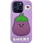3DCase Etui Case 3D Eggplant With Holder Iphone 16 PRO