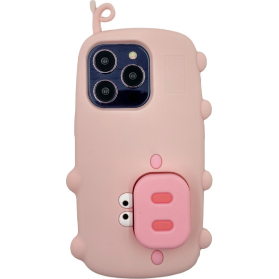 3DCase Etui Case 3D Pig With Iphone 14 STAND