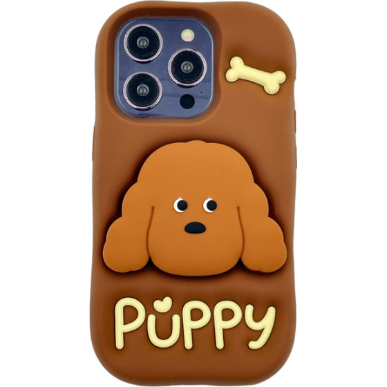 3DCase Etui Case 3D Puppy With Stand Iphone 16