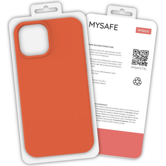 Mysafe Silicone Case Iphone 12/12 Pro Orange BOX