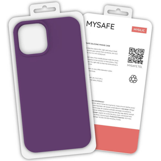 Mysafe Silicone Case Iphone X/Xs Plum BOX