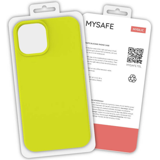 Mysafe Silicone Case Iphone Xs Max Yellow BOX