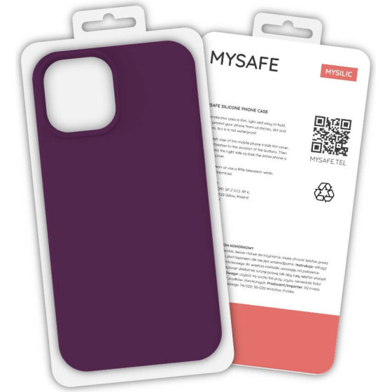 Mysafe Silicone Case Samsung Galaxy S21 Ultra Plum BOX