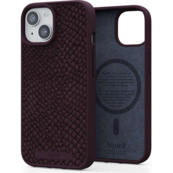 Njord ''Salmon Leather MagSafe'' Cover For Apple Iphone 14 Plus, rust