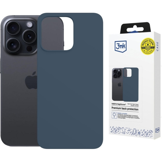 3MK Etui Hardy Magsilicone Do Apple Iphone 15 Pro niebieski