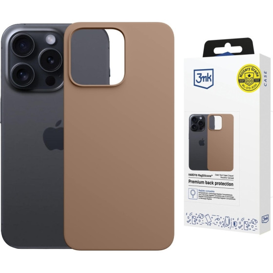3MK Etui Hardy Magsilicone Do Apple Iphone 15 Pro zloty
