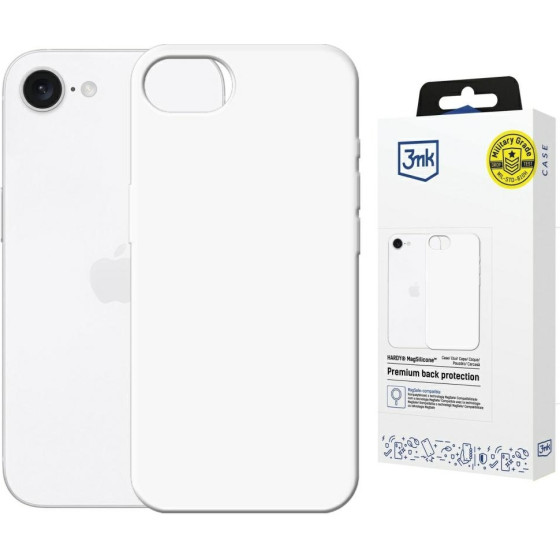 3MK Etui Hardy Magsilicone Do Apple Iphone 16e bialy