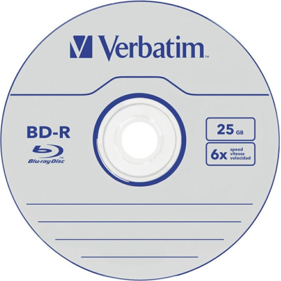 Verbatim BD-R Datalife 25GB 6X 25pCs - (43837)