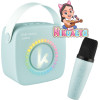 Kiddoboo Mini Karaoke Speaker & Mic Blue + Nikoletatv - (KBT3NTBLU)